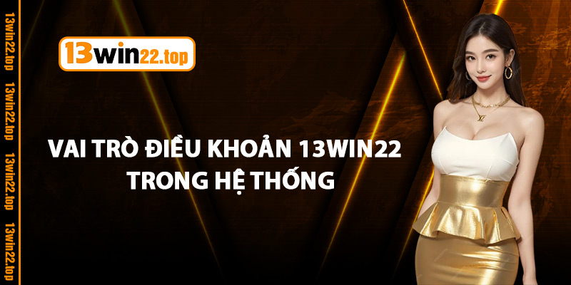 Vai trò của điều khoản 13Win22 trong hệ thống